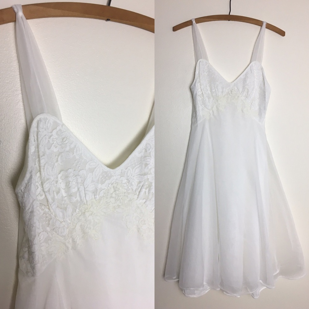 Vintage Charmode white lace nightie